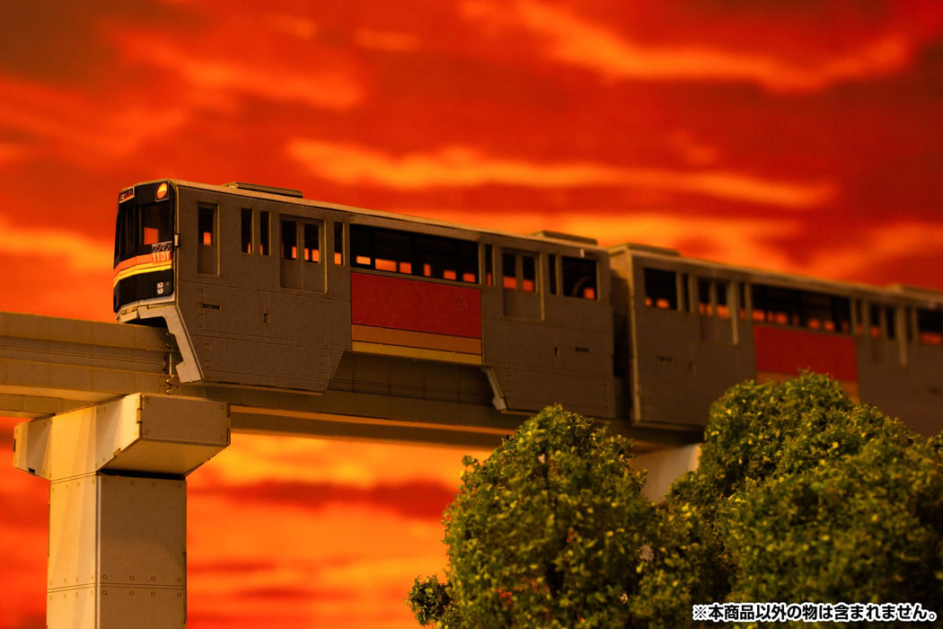 1/150 Scale Paper Kit Tama Intercity Monorail 1000 Series 2 Car Set