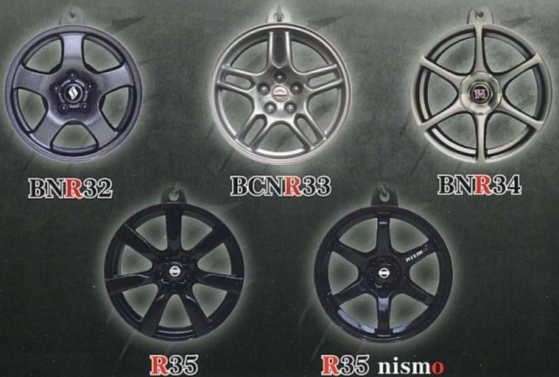 Nissan GT-R Wheel Key Chain Collection