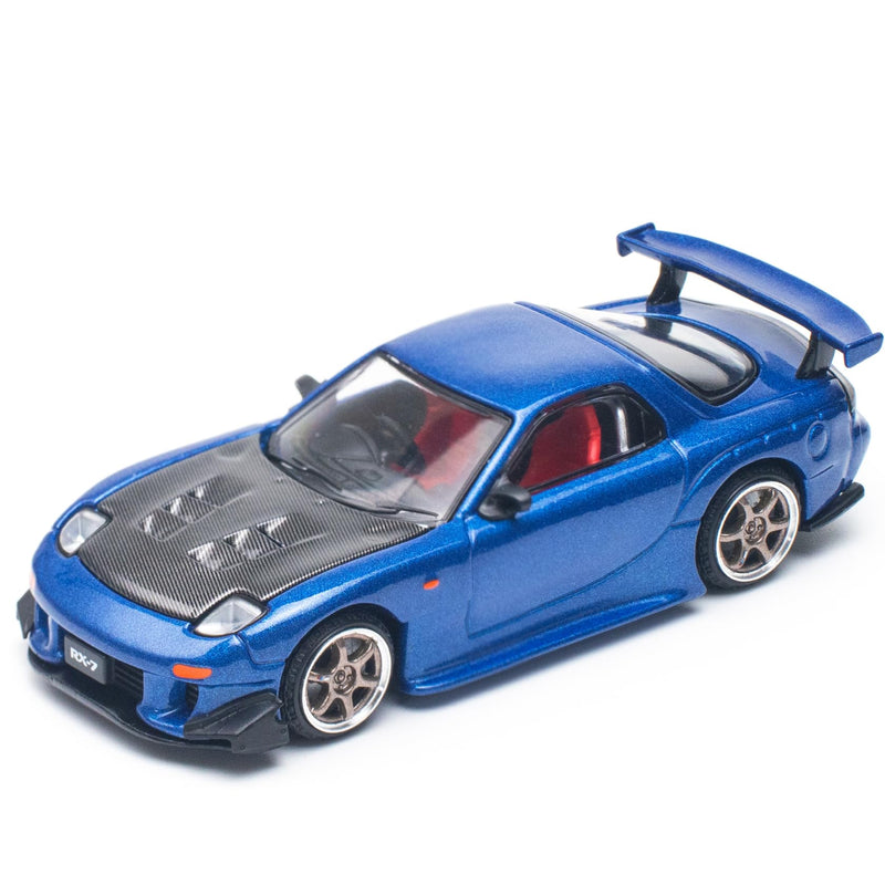 1/64 MAZDA RX-7 (FD3S) RE-AMEMIYA WIDEBODY METALLIC BLUE