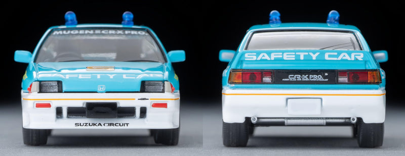 1/64 Scale Tomica Limited Vintage NEO TLV-N318a Honda Ballade Sports CR-X MUGEN CR-X PRO Suzuka Circuit Safety Car (Light Blue / White)