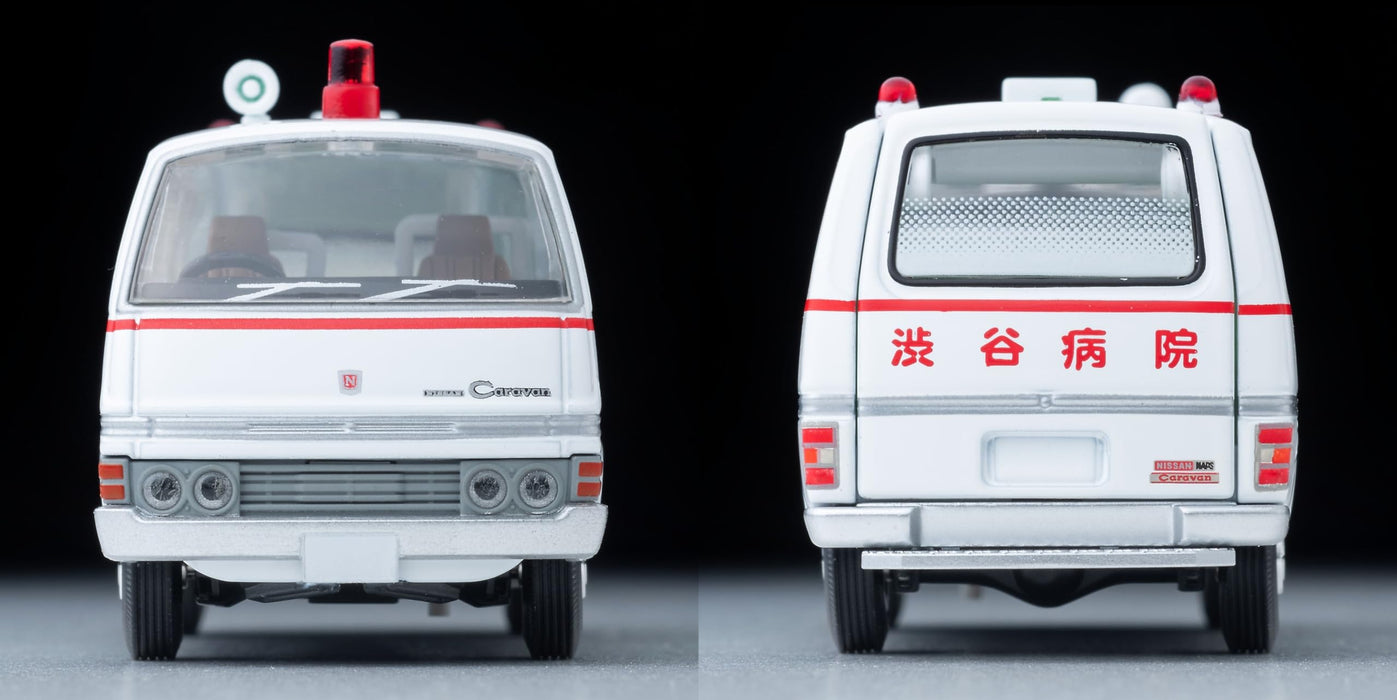 1/64 Scale Tomica Limited Vintage NEO TLV-N "Daitokai" 01 Nissan Caravan Ambulance (Shibuya Hospital) From "Daitokai Part III" Episode 7 Toubou no Kassouro