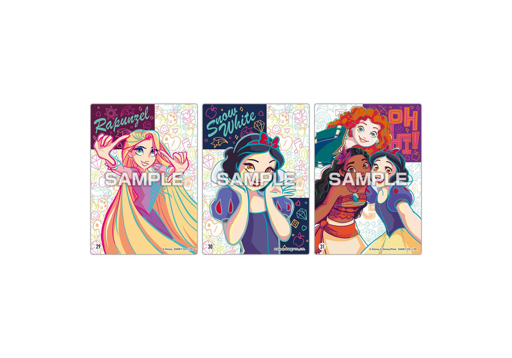 エンスカイ(ENSKY) ディズニープリンセス クリアカードコレクションガム グレープ味 ガム/食玩 【BOX販売/16個セット】