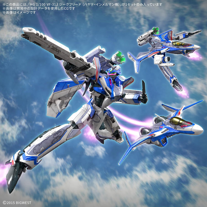 HG 1/100 "Macross" Series VF-31J Siegfried (Hayate Immerman Use)