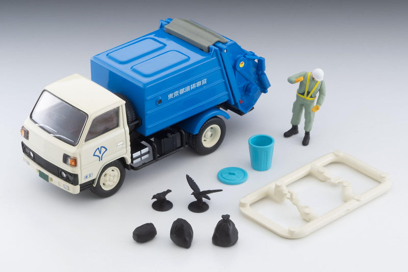 1/64 Scale Tomica Limited Vintage NEO TLV-N343a Mitsubishi Fuso Canter Garbage Truck (White / Blue)