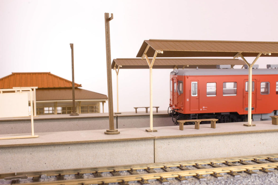 1/80 Scale Paper Kit Town Corner Accessory Series Local Type Island Platform Extension Set B (Shed)