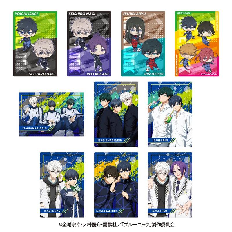 "Blue Lock" Metallic Postcard