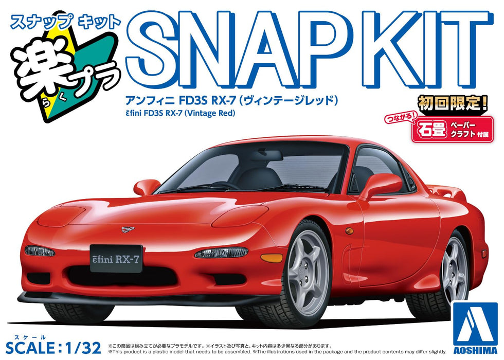 RakuPla Snap Kit 04-VR Efini FD3S RX-7 (Vintage Red)