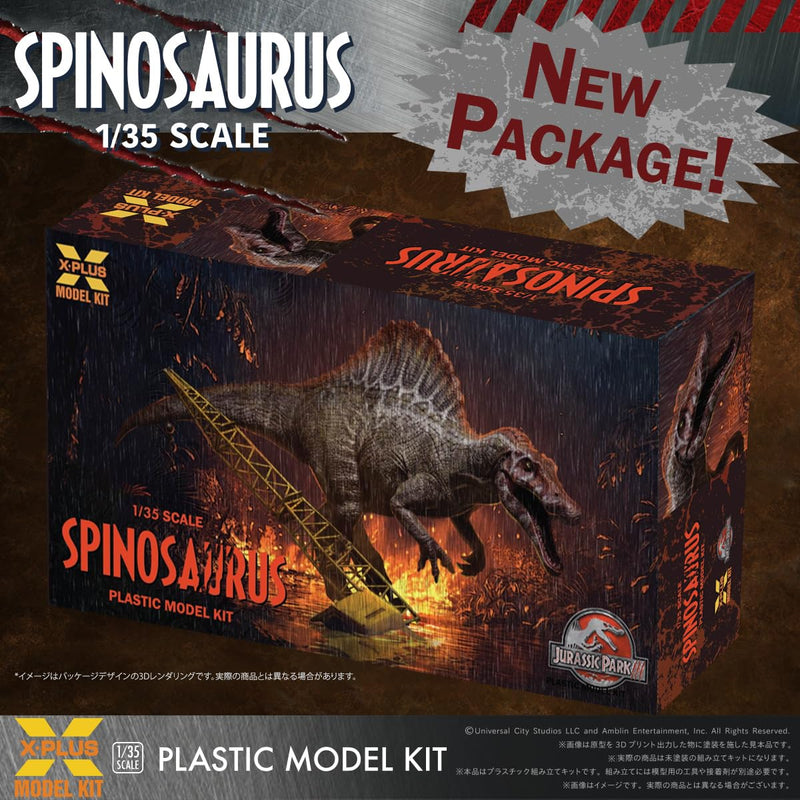 1/35 Scale "Jurassic Park III" Spinosaurus Plastic Model Kit