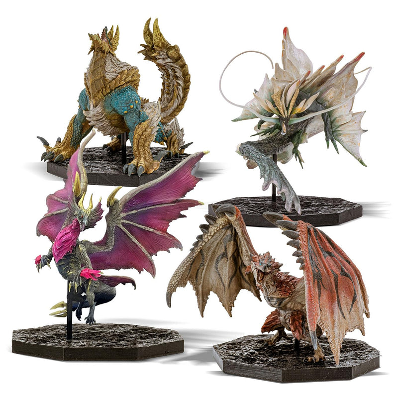 Capcom Figure Builder Cube "Monster Hunter" 4 Set Box (Rathalos / Zinogre / Malzeno / Amatsu)