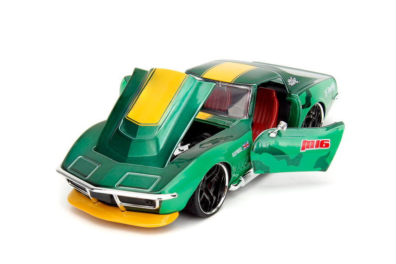 "Street Fighter" 1/24 Scale Die-cast Mini Car with Figure Cammy & 1969 Chevrolet(R) Corvette(R) Stingray(TM) ZL1