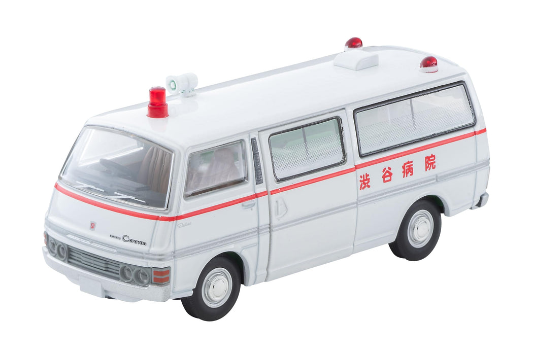 1/64 Scale Tomica Limited Vintage NEO TLV-N "Daitokai" 01 Nissan Caravan Ambulance (Shibuya Hospital) From "Daitokai Part III" Episode 7 Toubou no Kassouro