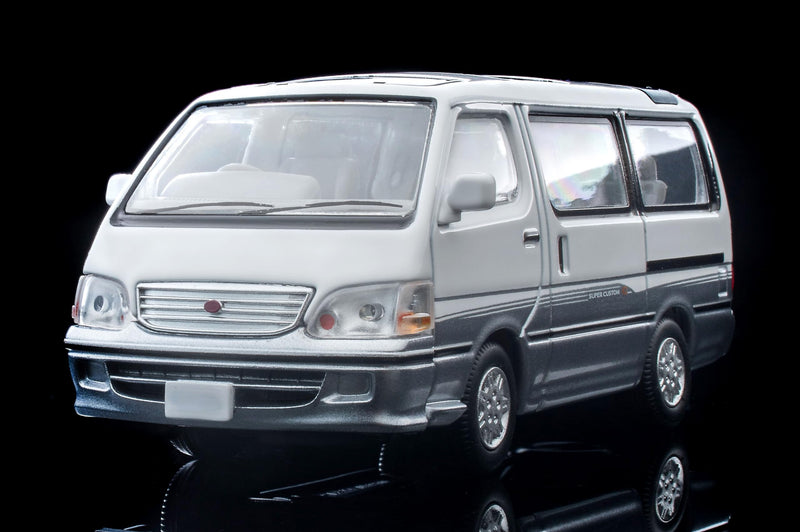 1/64 Scale Tomica Limited Vintage NEO TLV-N216d Toyota Hiace Wagon Super Custom G (White / Silver) 2001
