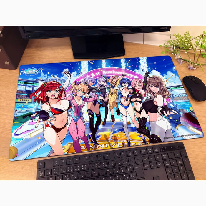 "Dolphin Wave" Rubber Mat Congratulations! 1st Anniversary!!