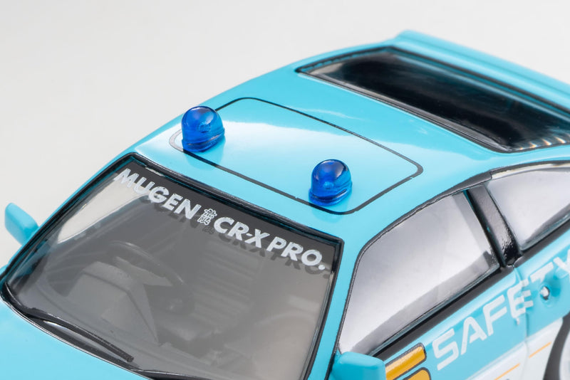 1/64 Scale Tomica Limited Vintage NEO TLV-N318a Honda Ballade Sports CR-X MUGEN CR-X PRO Suzuka Circuit Safety Car (Light Blue / White)