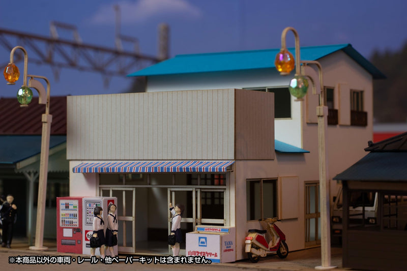 1/80 Scale Paper Kit Town Corner Accessory Series Store General Store