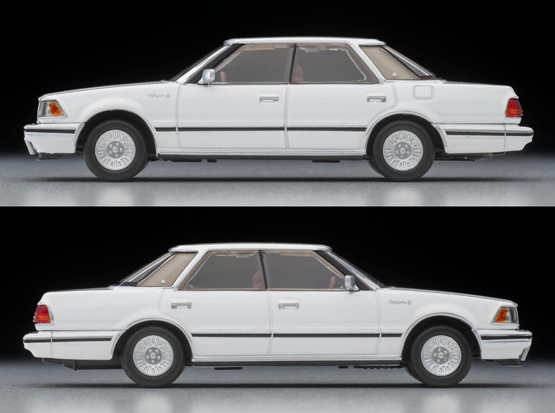 1/64 Scale Tomica Limited Vintage NEO TLV-N199c Toyota Crown Hardtop 3.0 Royal Saloon G (White) 1985