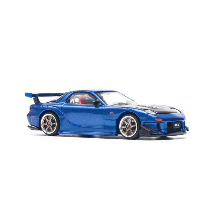 1/64 MAZDA RX-7 (FD3S) RE-AMEMIYA WIDEBODY METALLIC BLUE