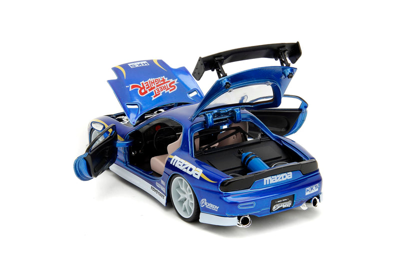 "Street Fighter" 1/24 Scale Die-cast Mini Car with Figure Chun-Li & 1993 Mazda RX-7