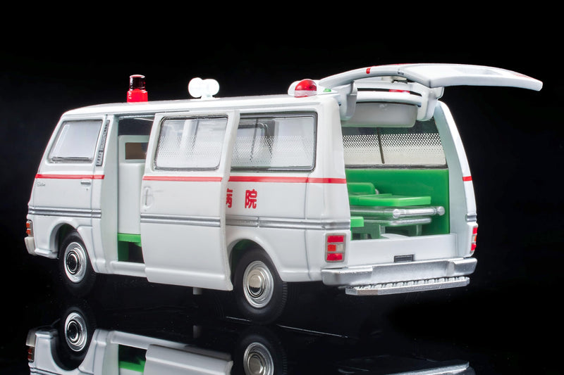 1/64 Scale Tomica Limited Vintage NEO TLV-N "Daitokai" 01 Nissan Caravan Ambulance (Shibuya Hospital) From "Daitokai Part III" Episode 7 Toubou no Kassouro