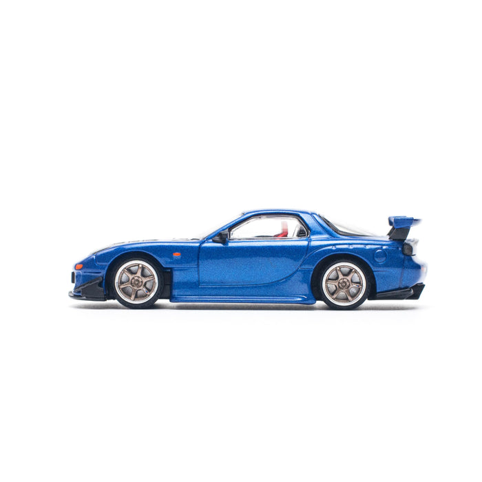 1/64 MAZDA RX-7 (FD3S) RE-AMEMIYA WIDEBODY METALLIC BLUE