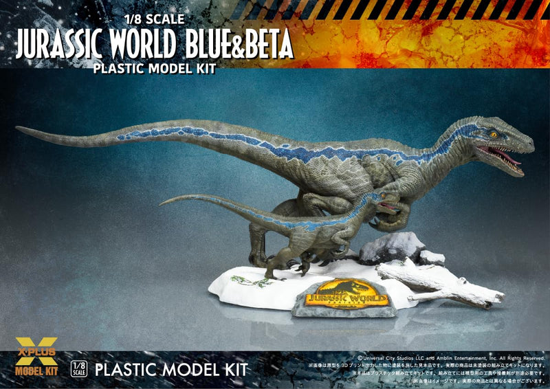 1/8 Scale "Jurassic World: Dominion" Velociraptor Blue & Beta Plastic Model Kit