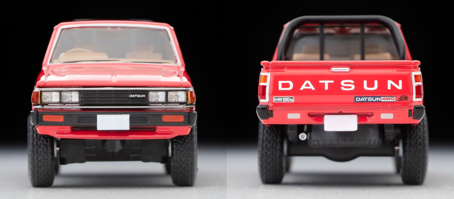 1/64 Scale Tomica Limited Vintage NEO TLV-N320b Datsun Truck 4WD King Cab AD (Red)