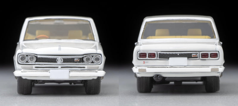 1/64 Scale Tomica Limited Vintage TLV-163c Nissan Skyline 2000GT-X (White) 1972