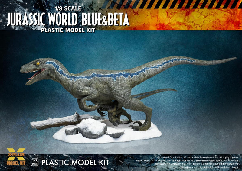 1/8 Scale "Jurassic World: Dominion" Velociraptor Blue & Beta Plastic Model Kit