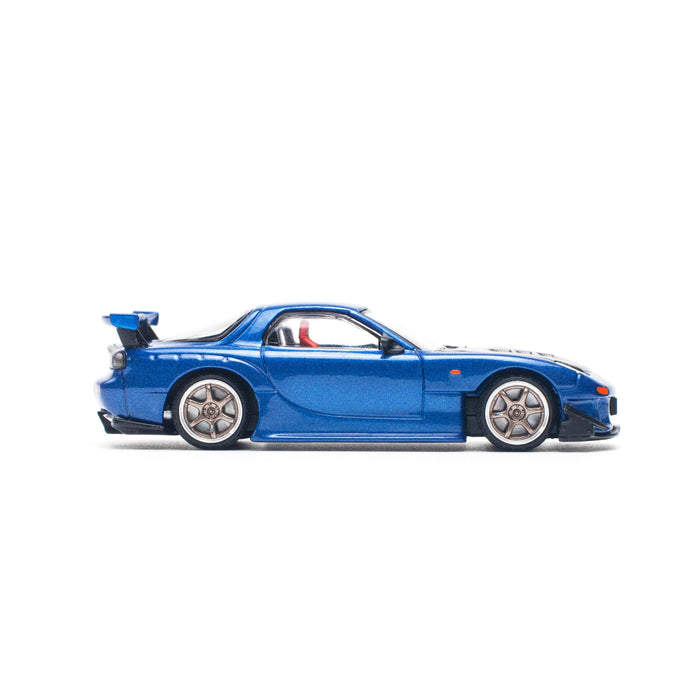 1/64 MAZDA RX-7 (FD3S) RE-AMEMIYA WIDEBODY METALLIC BLUE