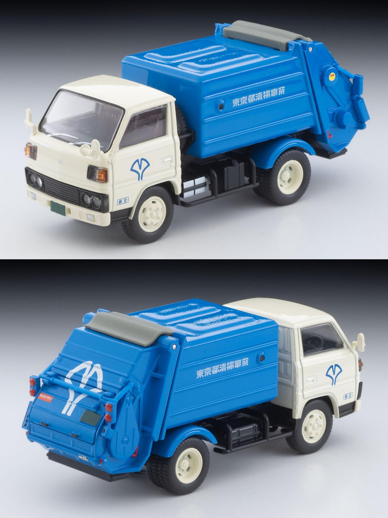 1/64 Scale Tomica Limited Vintage NEO TLV-N343a Mitsubishi Fuso Canter Garbage Truck (White / Blue)