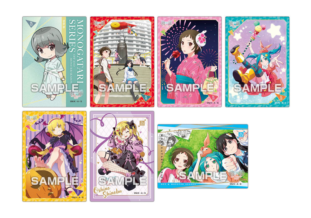 〈物語〉シリーズ オフ＆モンスターシーズン クリアカードコレクションガム 初回限定版 16パック入りBOX (食玩)