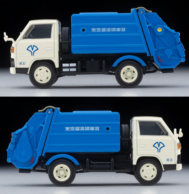 1/64 Scale Tomica Limited Vintage NEO TLV-N343a Mitsubishi Fuso Canter Garbage Truck (White / Blue)