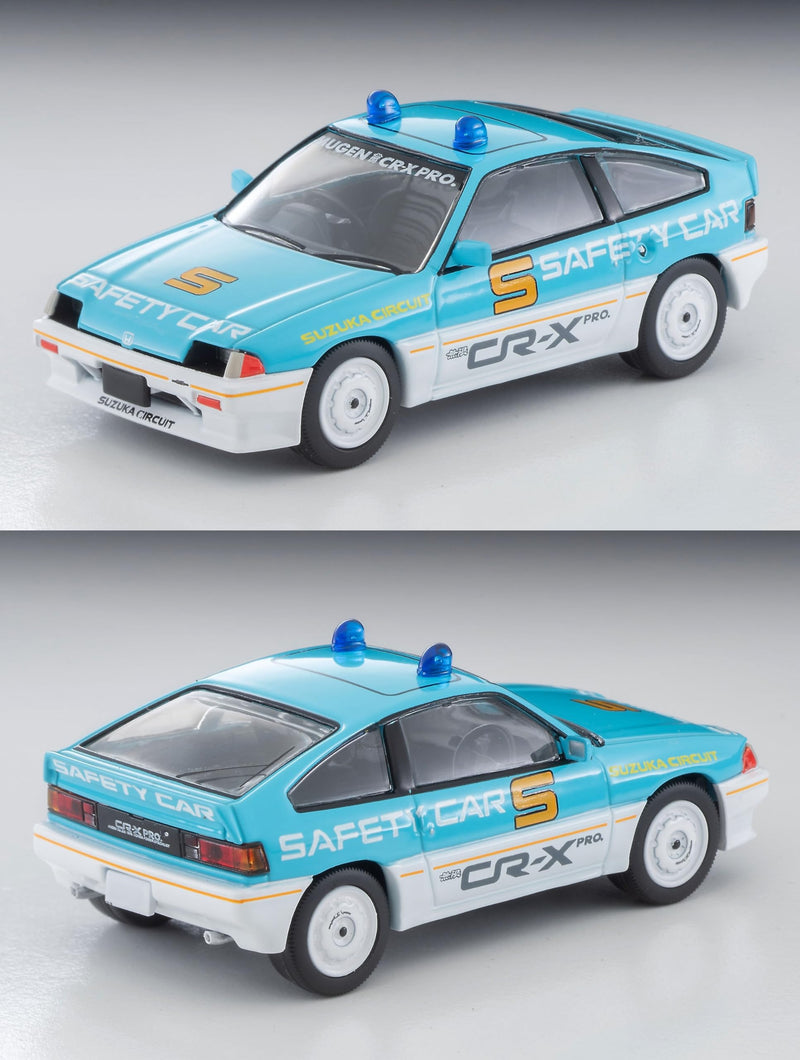 1/64 Scale Tomica Limited Vintage NEO TLV-N318a Honda Ballade Sports CR-X MUGEN CR-X PRO Suzuka Circuit Safety Car (Light Blue / White)