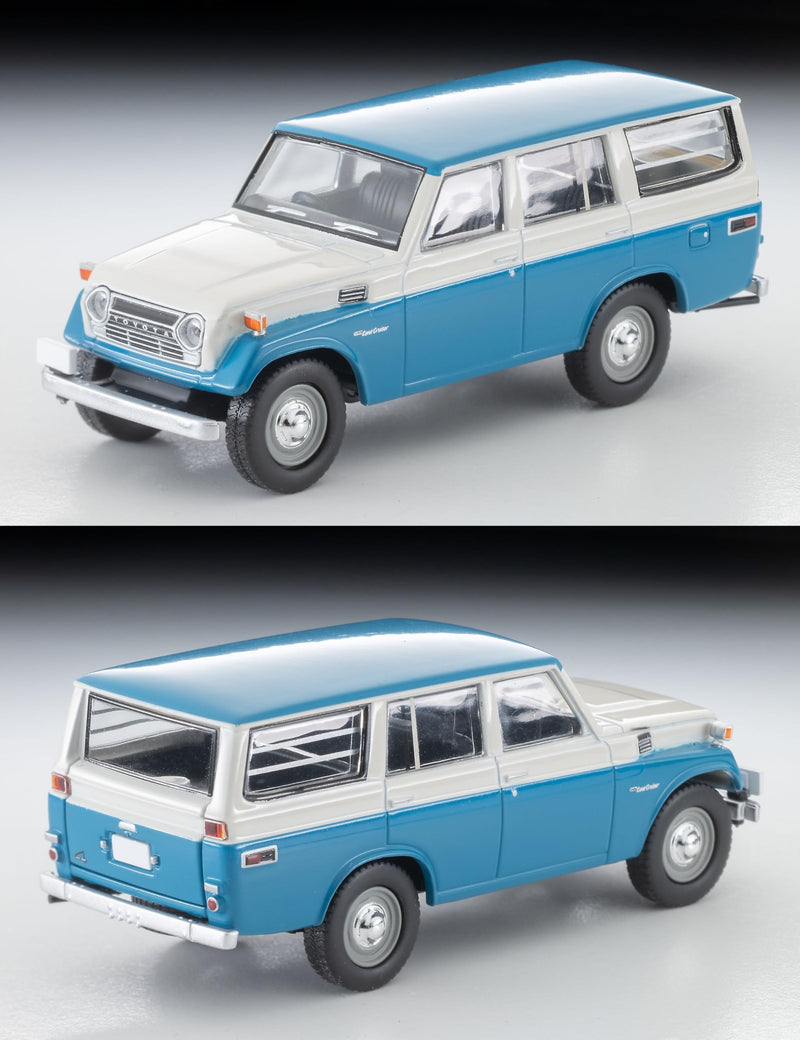 1/64 Scale Tomica Limited Vintage TLV-104d Toyota Land Cruiser FJ56V Model (White / Blue)