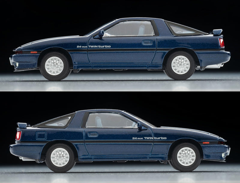 1/64 Scale Tomica Limited Vintage NEO TLV-N106f Toyota Supra 2.0 GT Twin Turbo (Navy) 1987