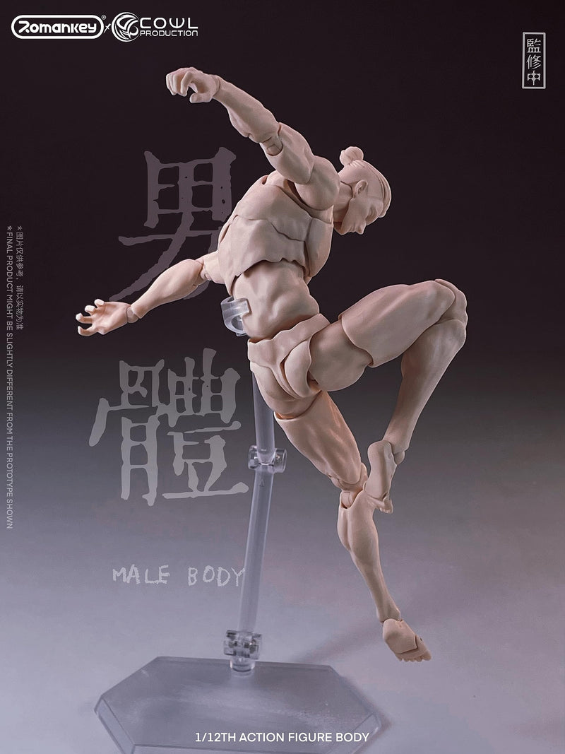 Romankey X COWL 1/12 SCALE SUPER-ACTIONAL MALE BODY (WHITE)