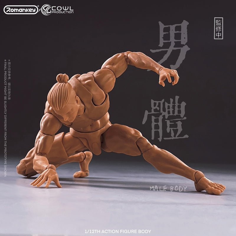 Romankey X COWL 1/12 SCALE SUPER-ACTIONAL MALE BODY (NATURAL)