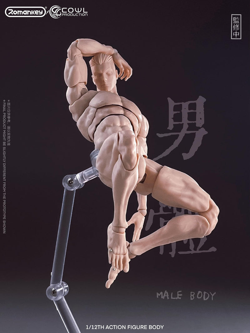 Romankey X COWL 1/12 SCALE SUPER-ACTIONAL MALE BODY (WHITE)