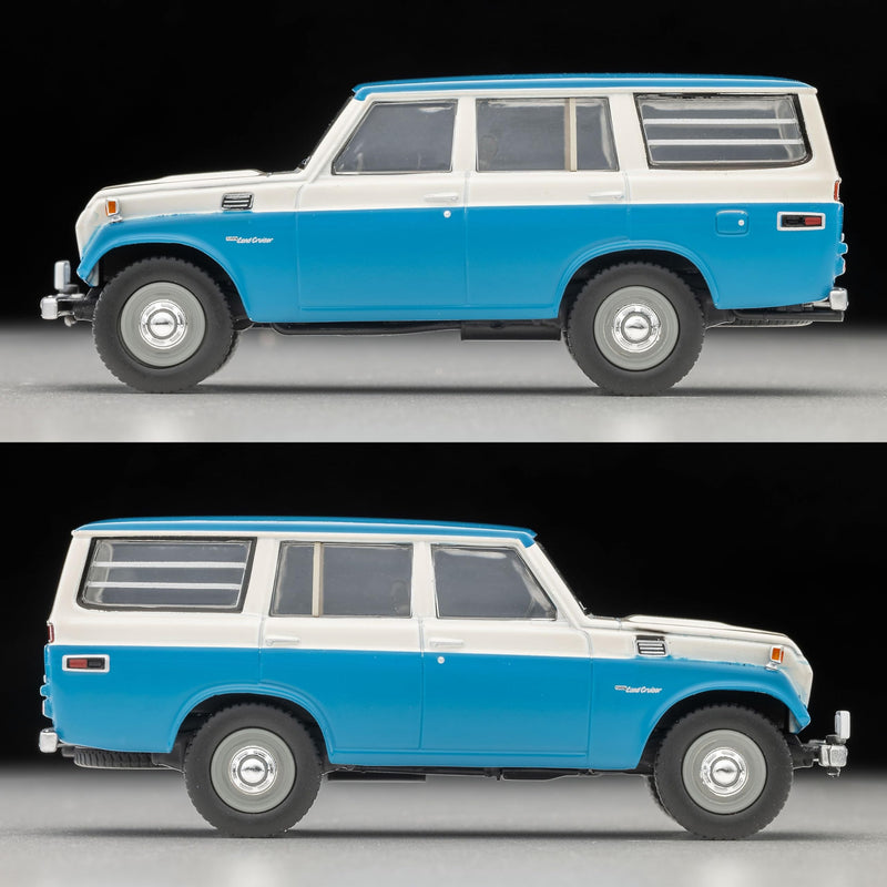 1/64 Scale Tomica Limited Vintage TLV-104d Toyota Land Cruiser FJ56V Model (White / Blue)