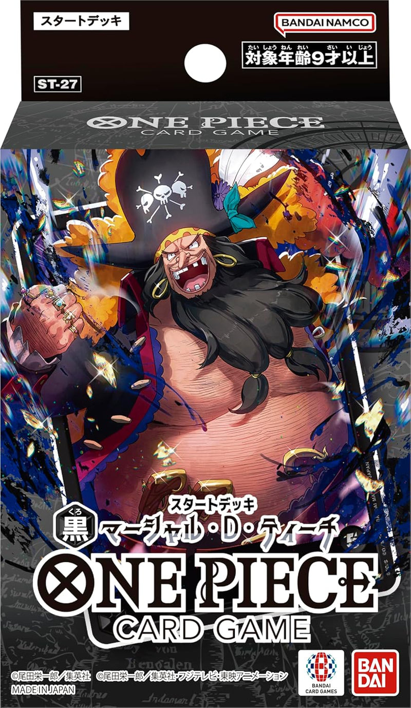 "One Piece" Card Game Start Deck Black Marshall D. Teach ST-27