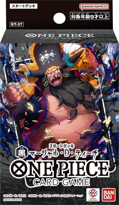 "One Piece" Card Game Start Deck Black Marshall D. Teach ST-27
