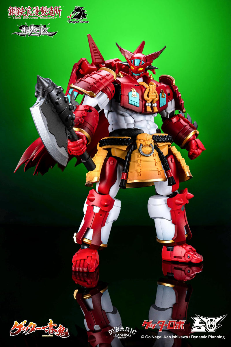 DRAGON HORSE x IRON ROMANCE WORKSHOP "SUPER ROBOT LEGEND" SERIES GETTER-AKAONI TRANSFORMABLE ACTION FIGURE