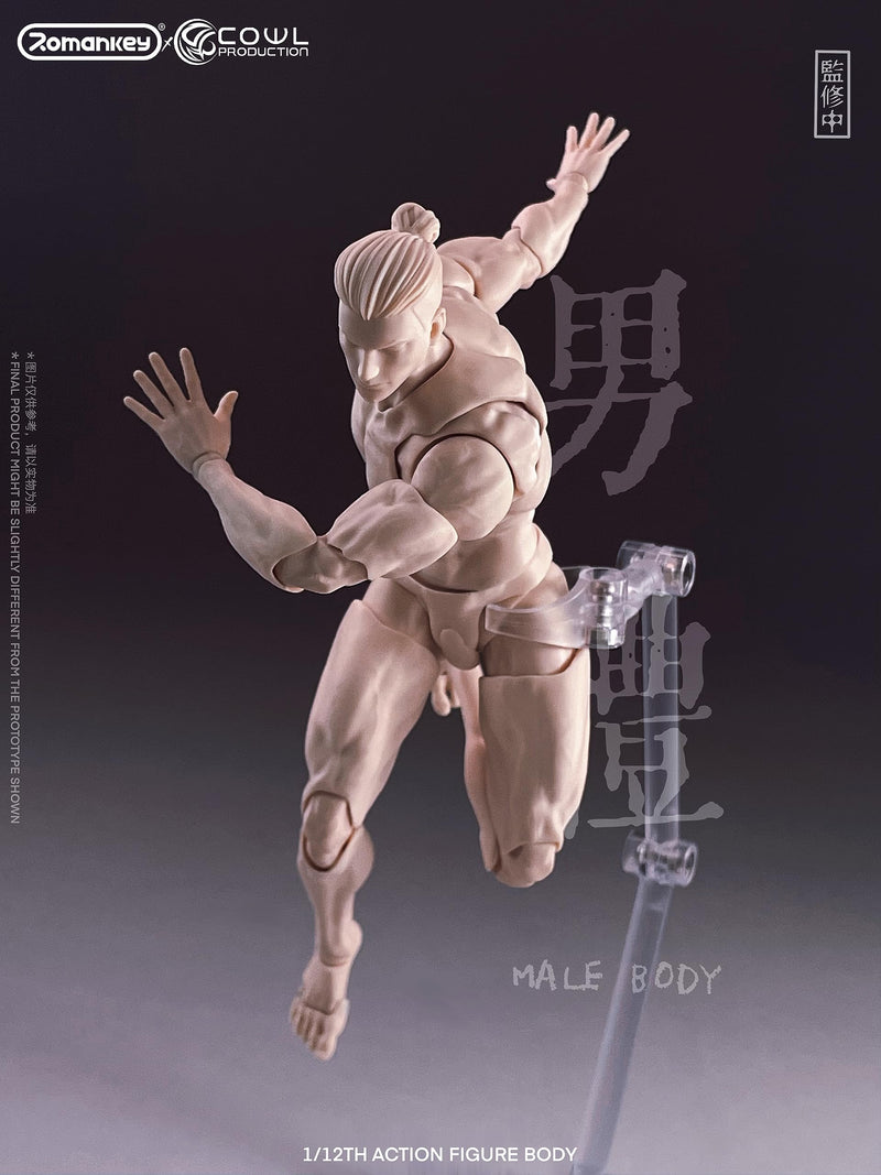 Romankey X COWL 1/12 SCALE SUPER-ACTIONAL MALE BODY (WHITE)