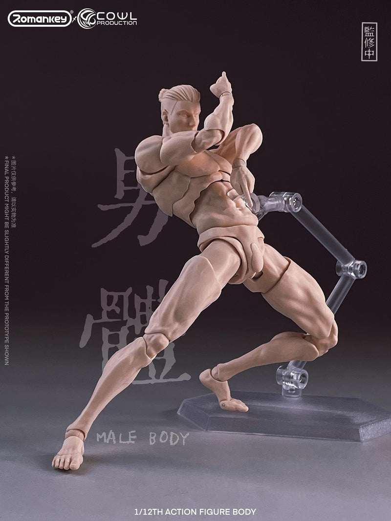 Romankey X COWL 1/12 SCALE SUPER-ACTIONAL MALE BODY (WHITE)