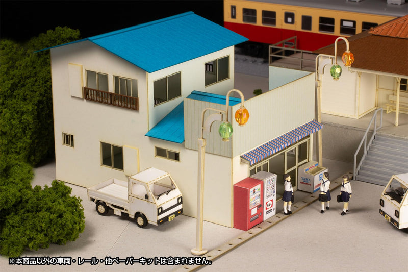 1/80 Scale Paper Kit Town Corner Accessory Series Store General Store