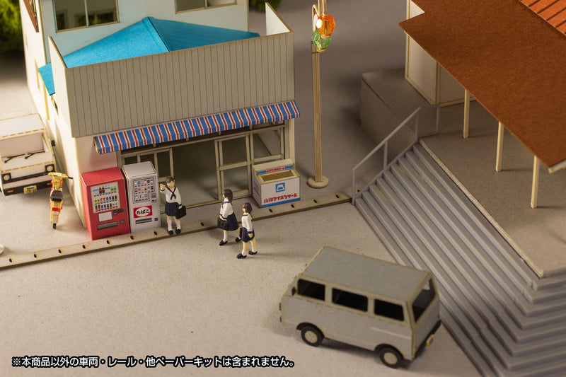 1/80 Scale Paper Kit Town Corner Accessory Series Store General Store