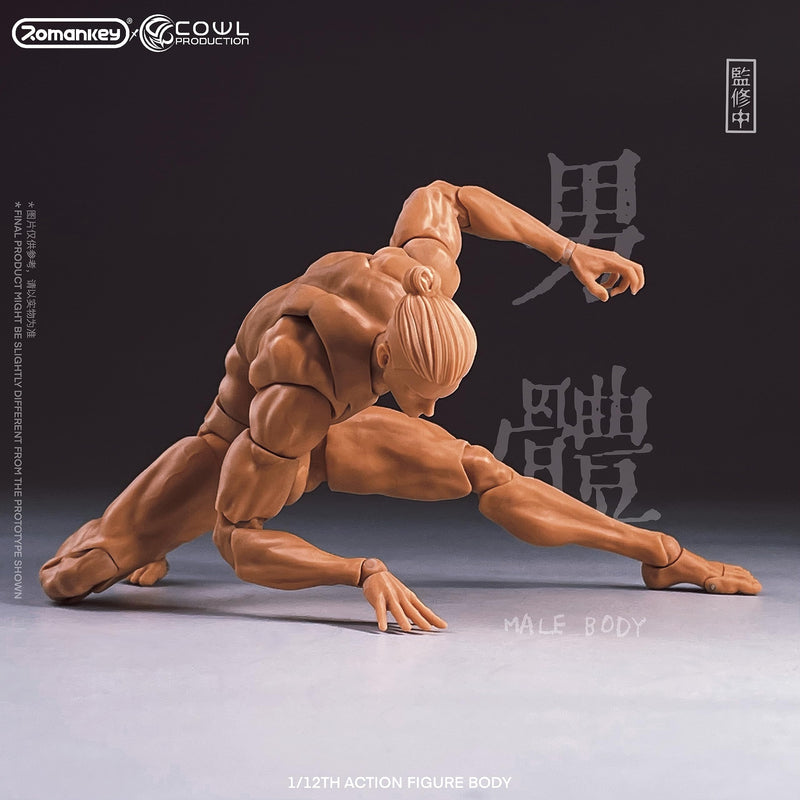 Romankey X COWL 1/12 SCALE SUPER-ACTIONAL MALE BODY (NATURAL)