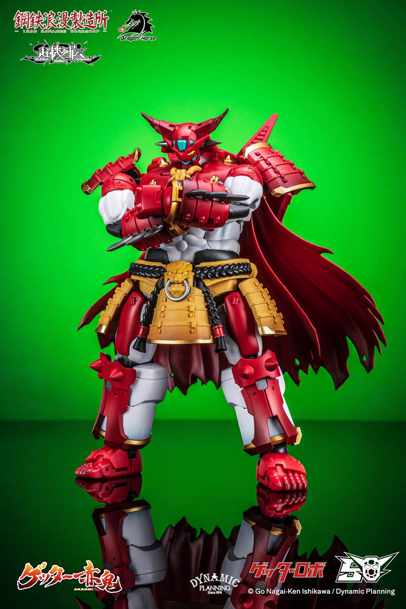 DRAGON HORSE x IRON ROMANCE WORKSHOP "SUPER ROBOT LEGEND" SERIES GETTER-AKAONI TRANSFORMABLE ACTION FIGURE