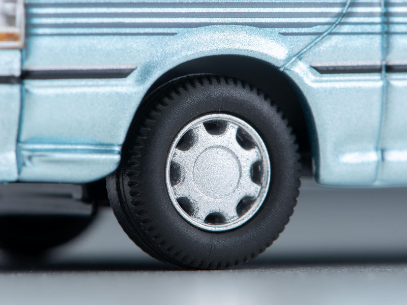 1/64 Scale Tomica Limited Vintage NEO TLV-N208d Toyota Hiace Wagon Super Custom (White / Light Blue) 1990