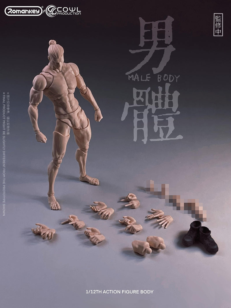 Romankey X COWL 1/12 SCALE SUPER-ACTIONAL MALE BODY (WHITE)